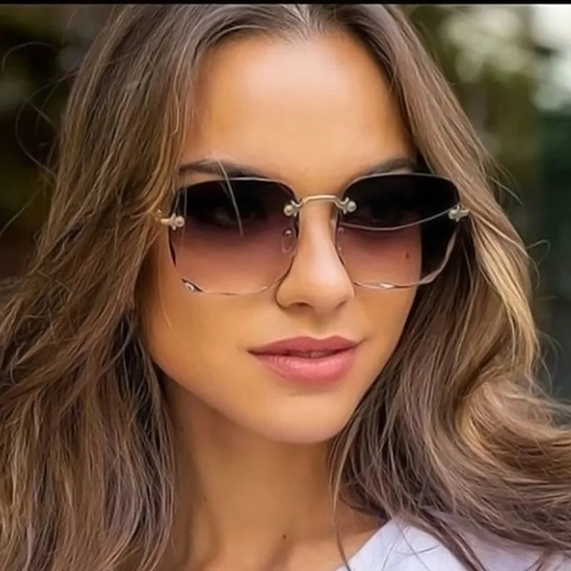 Rimless Sunglasses 3 PCS