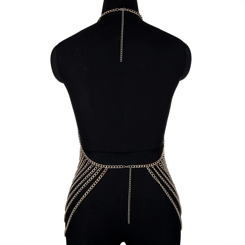 Fashion Körperkette Schmuck als Kleid