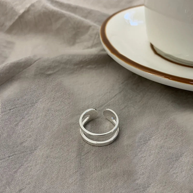 925 Silber Modeschmuck Ring in Knotenform - sehr modisch