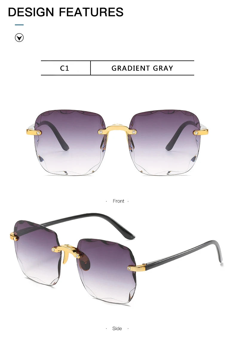Randlose Sonnenbrille 3 PCS