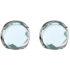 925 Sterling Silber Steckerohrringe - himmelblau!