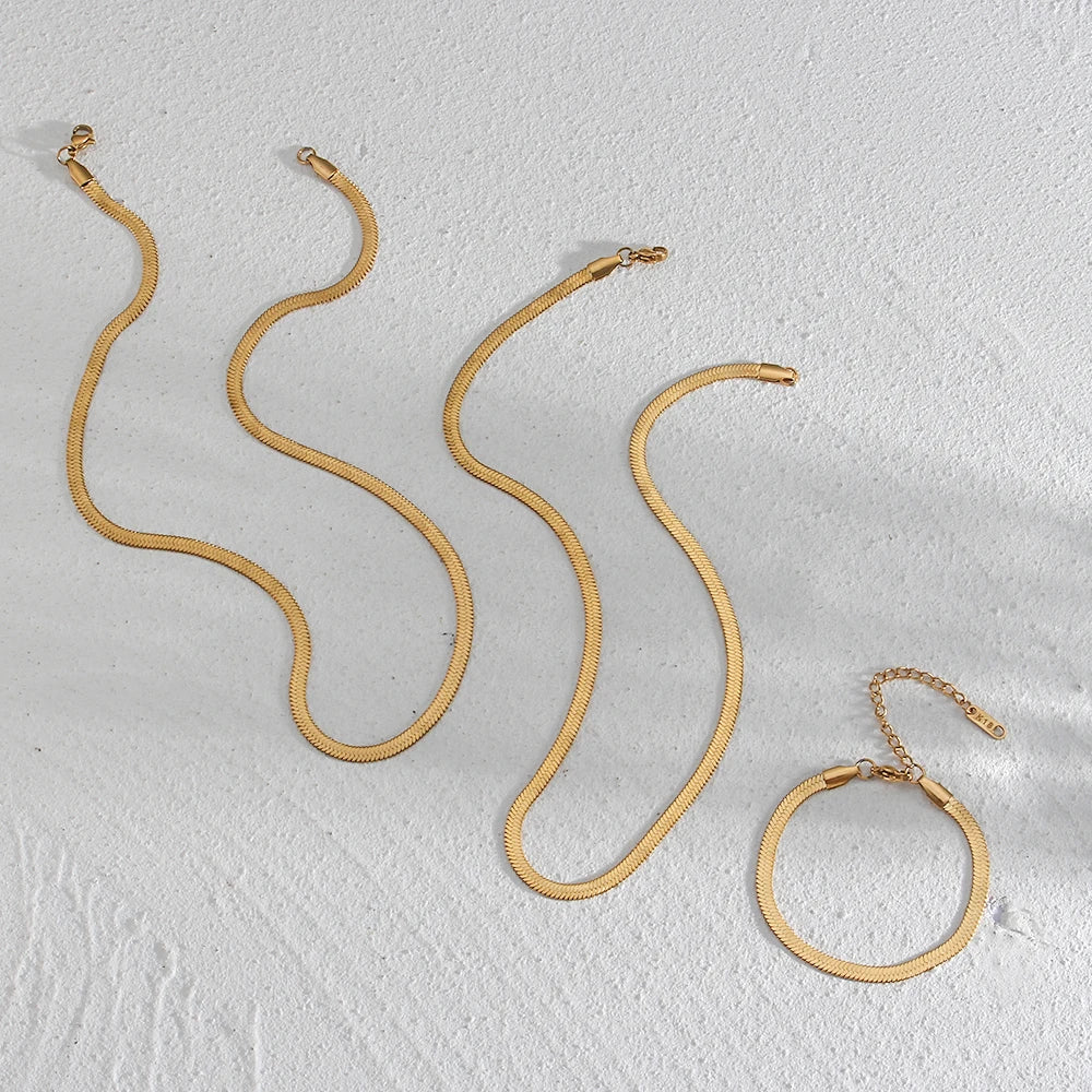 Schmuckset  Halskette und Armband gold und silber