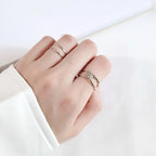 925 Silber Modeschmuck Ring in Knotenform - sehr modisch