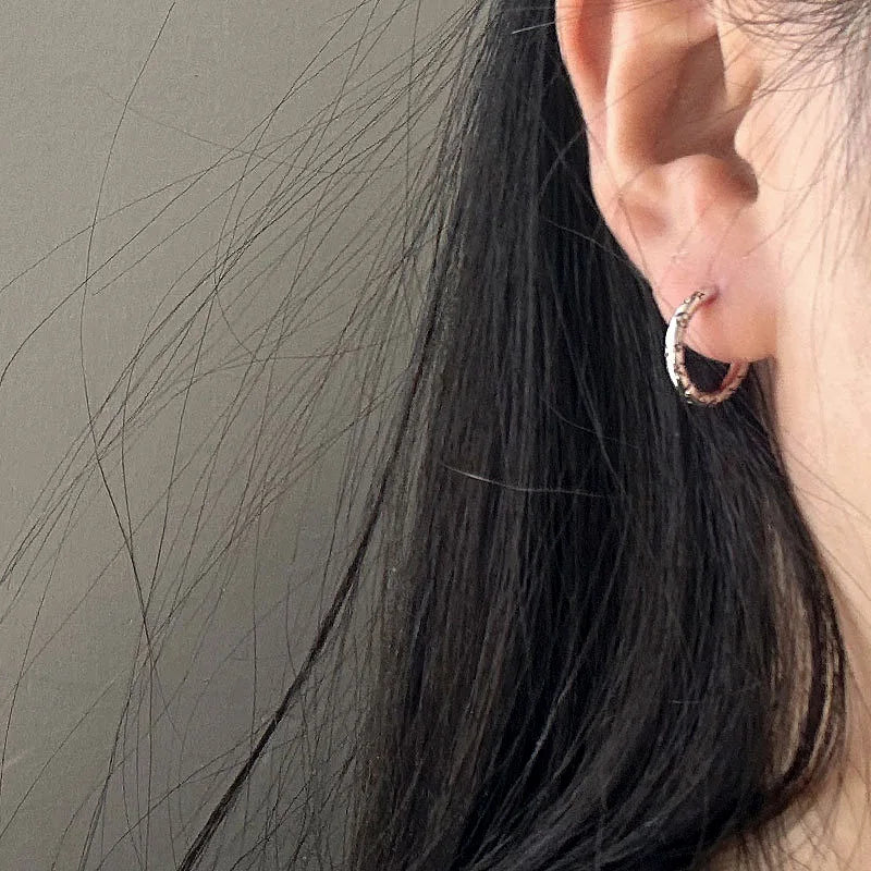 925 Silber-Ohrring im Retro-Design