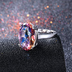 Auramoment 925er Ring Crazy mit Topassteinen in verschiedenen Farben