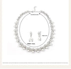 Luxuriöses Edelstein-Halsketten-Set für Damen