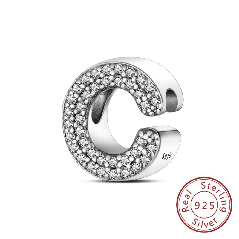 Charms fit original bracelets, A-Z