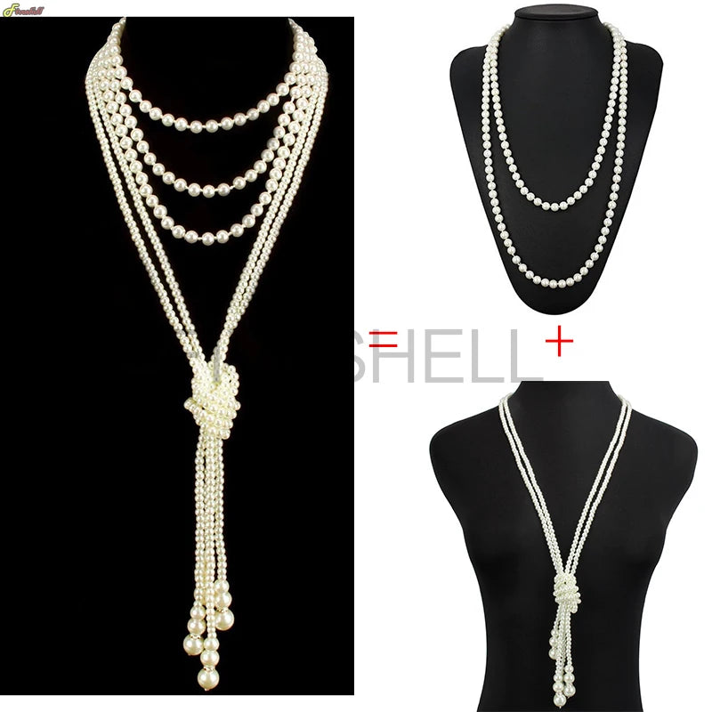 1920er-Jahre-Perlen-Halskette