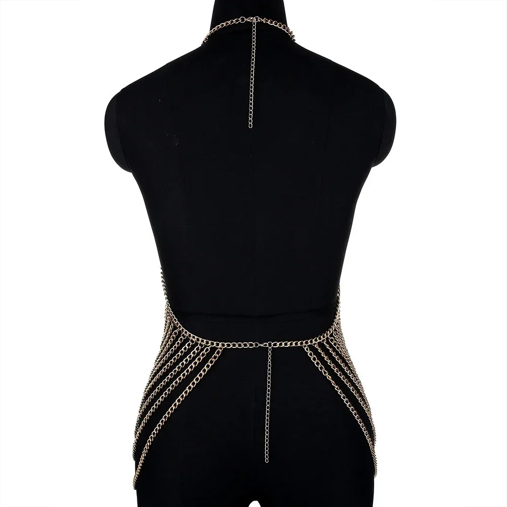 Fashion Körperkette Schmuck als Kleid