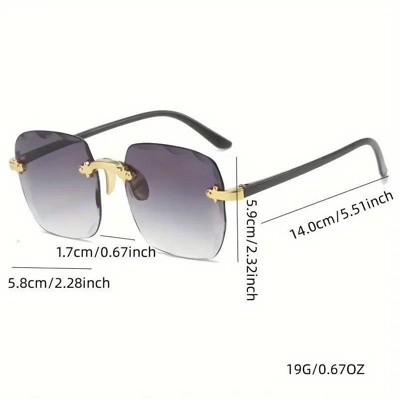 Rimless Sunglasses 3 PCS