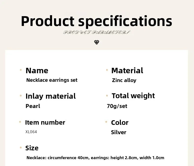 Luxuriöses Edelstein-Halsketten-Set für Damen