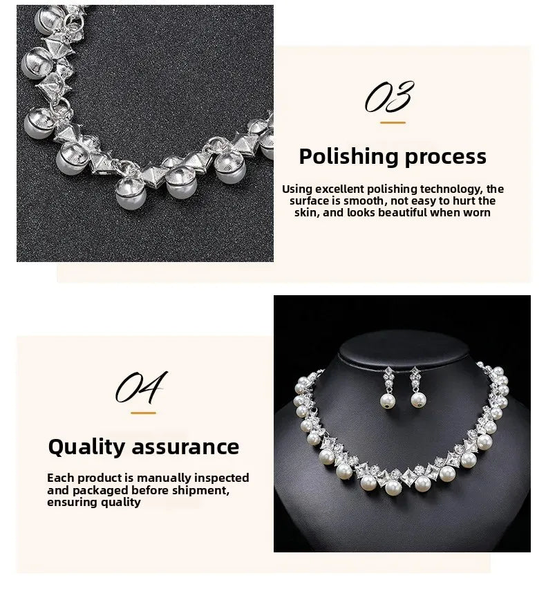 Luxuriöses Edelstein-Halsketten-Set für Damen
