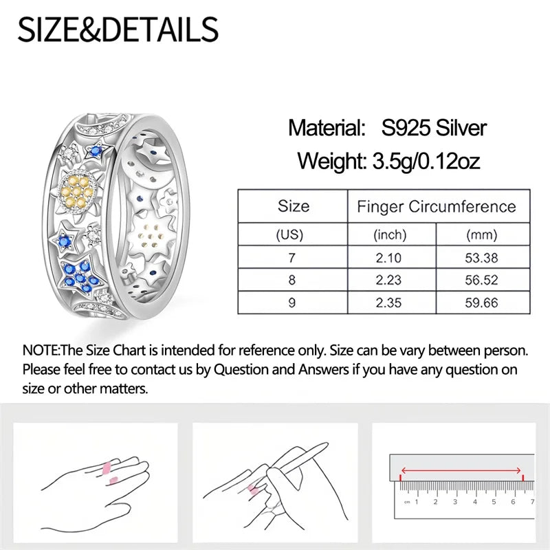Original 925er Sterlingsilber, rosa herzförmige Kronenringe