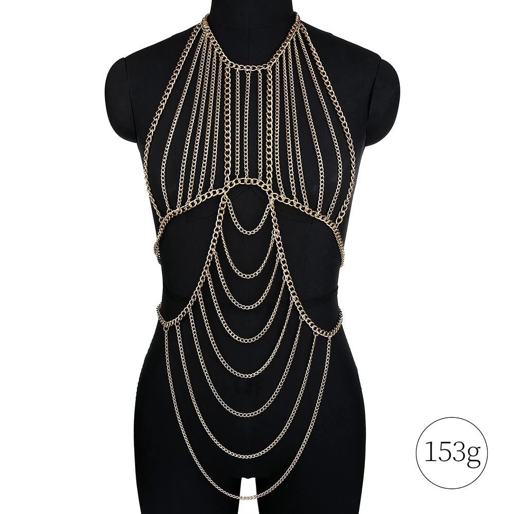 Fashion Körperkette Schmuck als Kleid