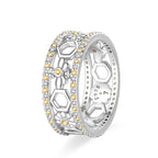 Original 925er Sterlingsilber, rosa herzförmige Kronenringe - Teil 1