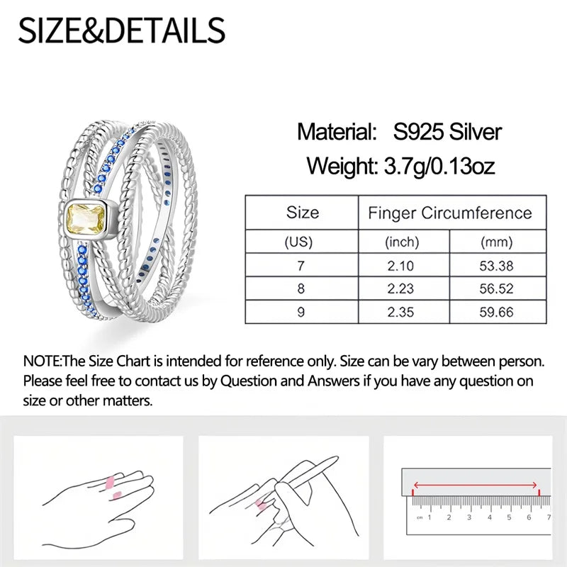 Original 925er Sterlingsilber, rosa herzförmige Kronenringe