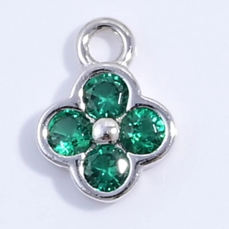 Zahle 2 get 3!   925 Sterling Zirkonia-Anhänger - verschiedene Farben