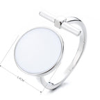 Zahle2 get 3 !!!! Modische Ringe mit geometrischem offenem Design, glänzender schwarzer/weißer Epoxidharz-Rundscheibe und trendigem goldfarbenem Akzent – das perfekte Geschenk. Bild ändert sich links oben - Warenkorb rechts unten scrollen