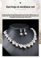 Luxuriöses Edelstein-Halsketten-Set für Damen