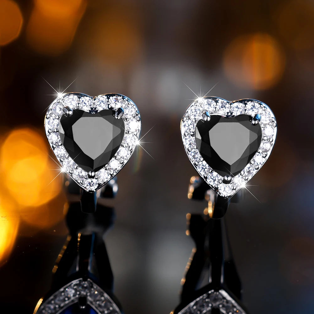 Clip-Ohrringe mit Zirkonia vergoldet und verschiedene Farben