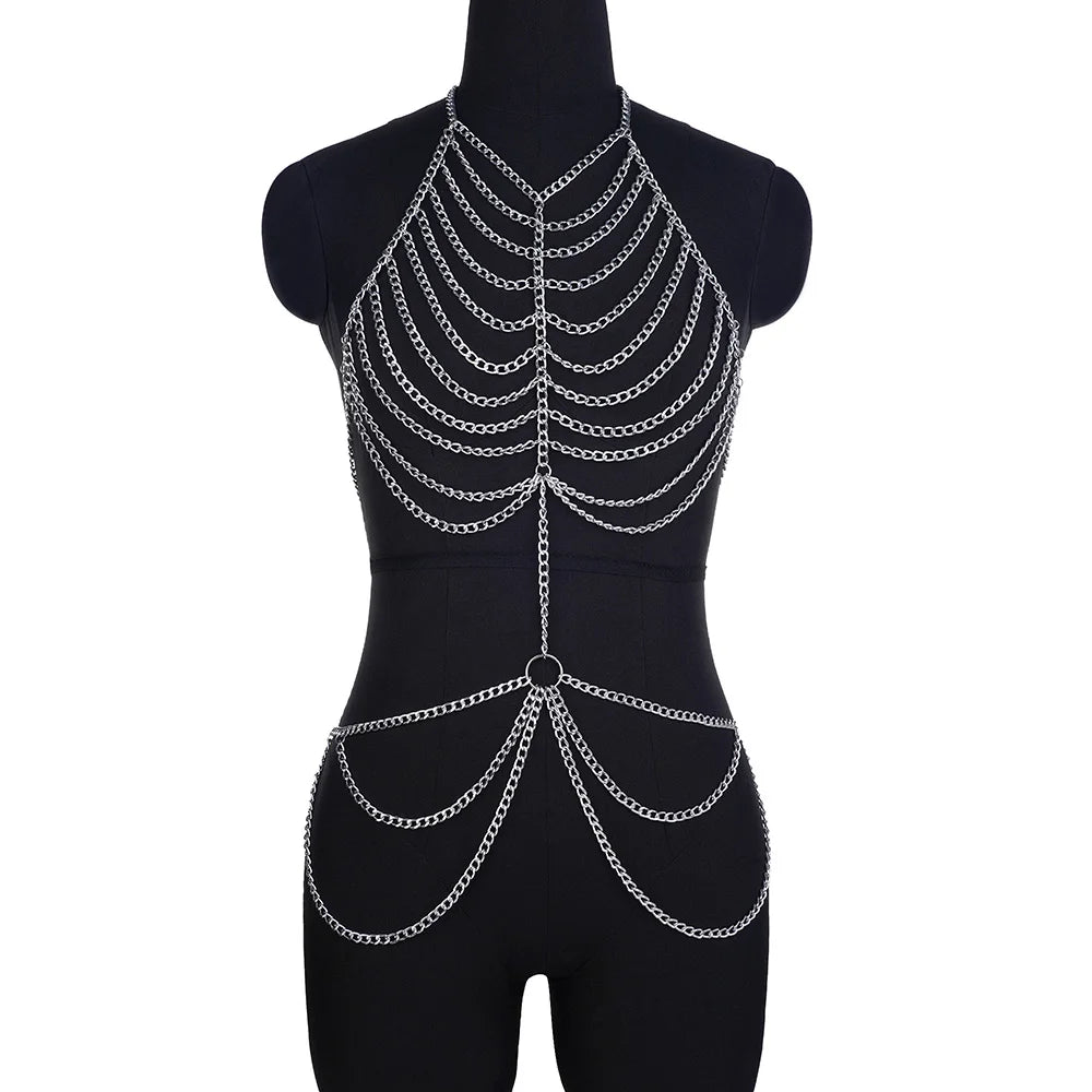 Fashion Körperkette Schmuck als Kleid