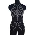 Fashion Körperkette Schmuck als Kleid