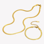 Schmuckset  Halskette und Armband gold und silber