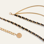 Modische mehrlagige Metall-Taillenkette für Damen, vielseitig einsetzbar als Gürtel- oder Kleid-Accessoire – ideal für trendige und elegante Outfits.