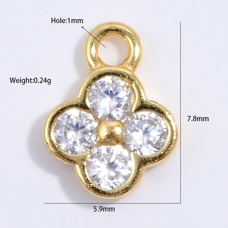 Zahle 2 get 3!   925 Sterling Zirkonia-Anhänger - verschiedene Farben