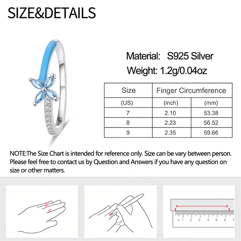Original 925er Sterlingsilber, rosa herzförmige Kronenringe