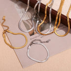 Schmuckset  Halskette und Armband gold und silber