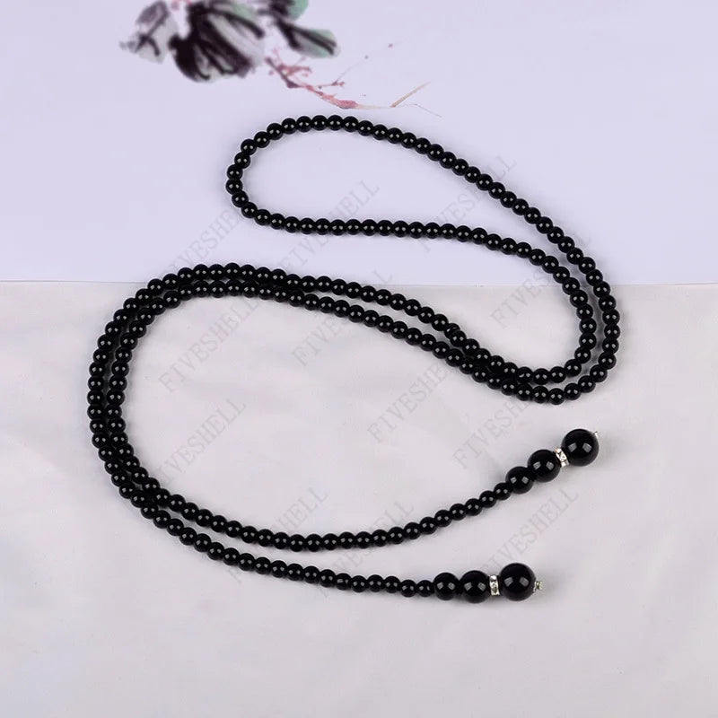 1920er Jahre Perlenkette – Modische Imitationsperlen im Gatsby-Stil, Vintage-Schmuck und Kostüm-Accessoire