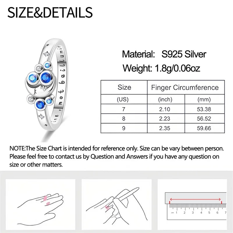 Original 925er Sterlingsilber, rosa herzförmige Kronenringe