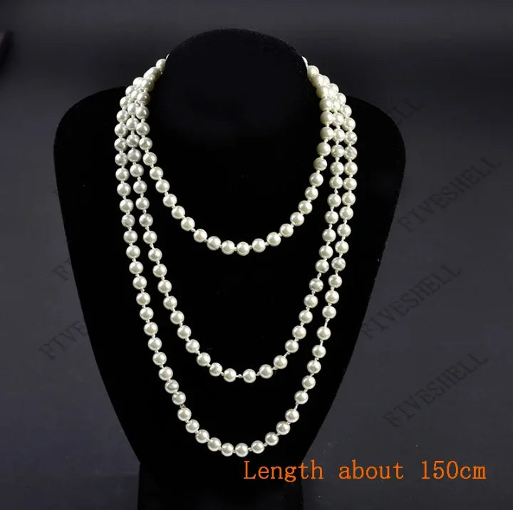 1920er-Jahre-Perlen-Halskette