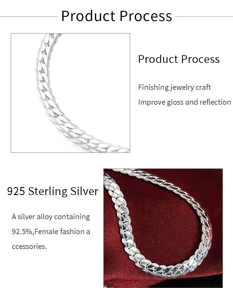 18K Gold und Silber verschiedene Längen Halsketten