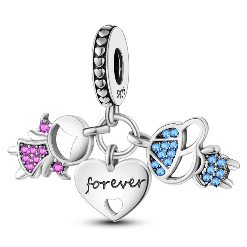 Sterling Silver Charm Beads