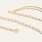 Modische mehrlagige Metall-Taillenkette für Damen, vielseitig einsetzbar als Gürtel- oder Kleid-Accessoire – ideal für trendige und elegante Outfits.