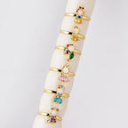 Zahle2 get 3! Kreativer Prinzessinnen-Ring – Verstellbarer Damenring mit Zirkonia im Märchen-Design