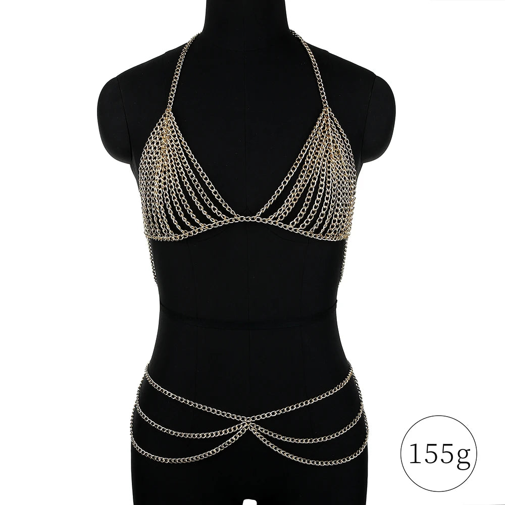 Fashion Körperkette Schmuck als Kleid