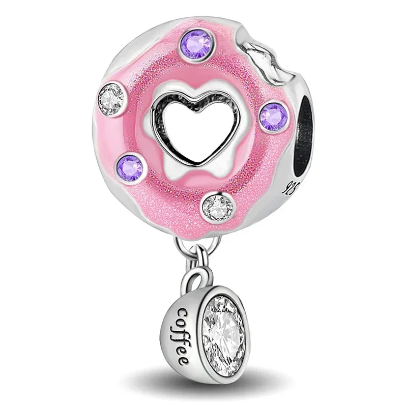 Charm-Anhänger aus 925er-Sterlingsilber - verschiedene Motive
