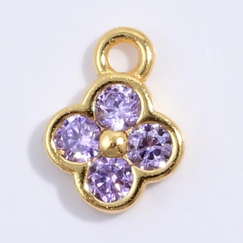 Zahle 2 get 3!   925 Sterling Zirkonia-Anhänger - verschiedene Farben