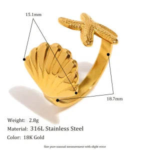 Cocktailring - Ring offen 18k Vergoldung und Zirkoniastein - verschiedene Varianten