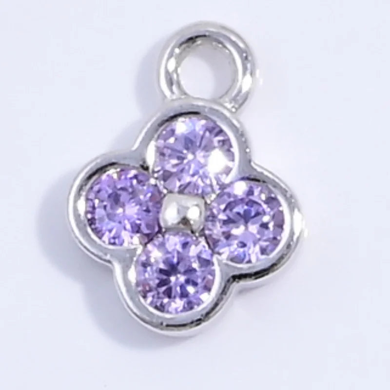 Zahle 2 get 3!   925 Sterling Zirkonia-Anhänger - verschiedene Farben