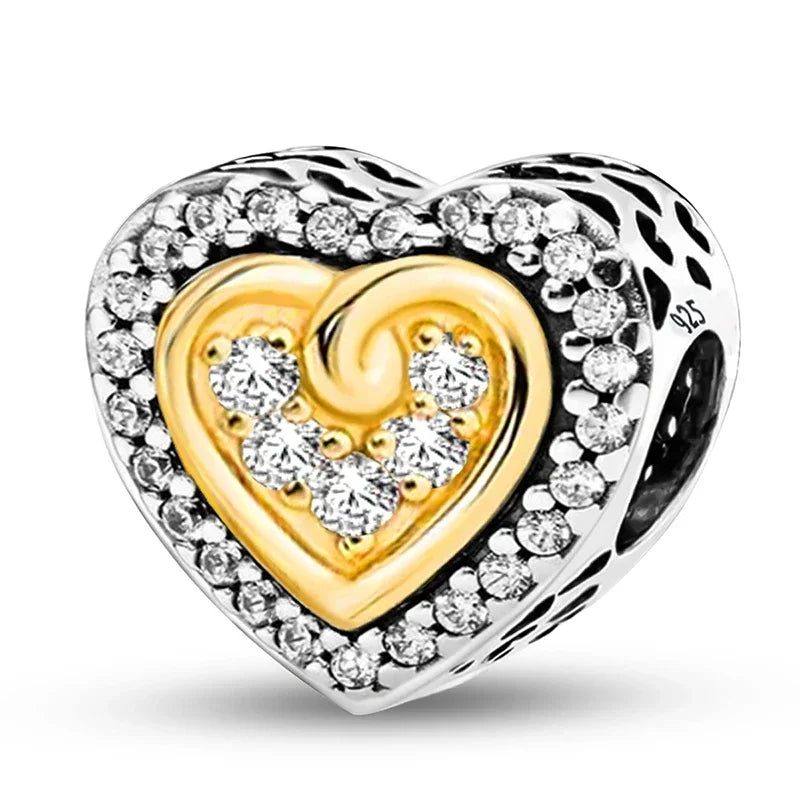 Charm-Anhänger aus 925er-Sterlingsilber - verschiedene Motive