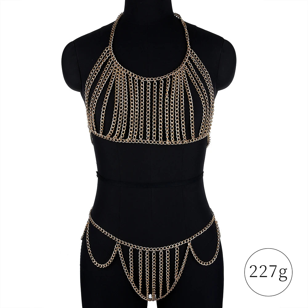 Fashion Körperkette Schmuck als Kleid