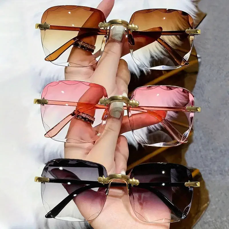 Rimless Sunglasses 3 PCS