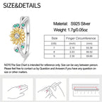 Original 925er Sterlingsilber, rosa herzförmige Kronenringe - Teil2